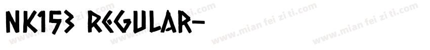NK153 Regular字体转换